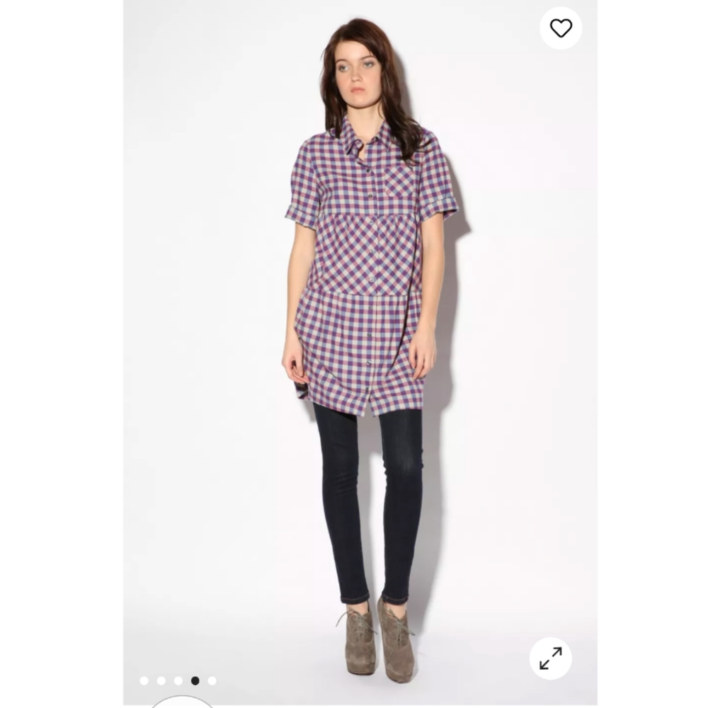 By Peter Jensen Button Up Cotton Dress Large